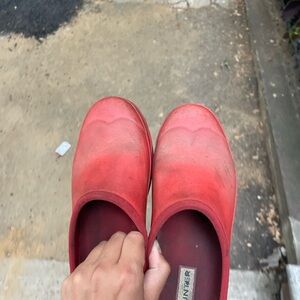 Hunter Red Slip-On Footwear